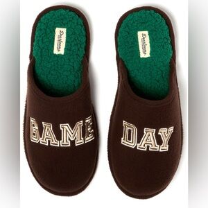 BRAND NEW Dearfoams Cozy Comfort Men's Game Day Scuff Slippers Size 9/10